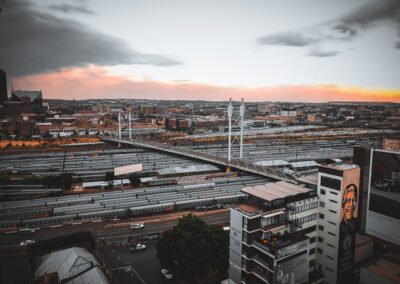 Bridge and Train in Johannesburg