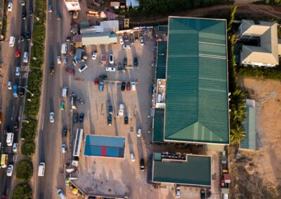 Overhead of Filling Station, Weija - Ghana