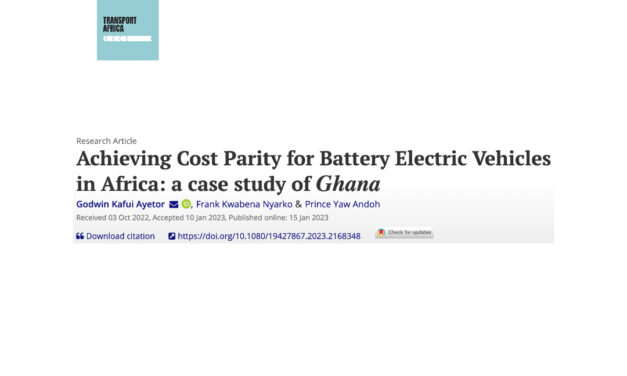 Achieving Cost Parity for Battery Electric Vehicles in Africa: A case study of Ghana